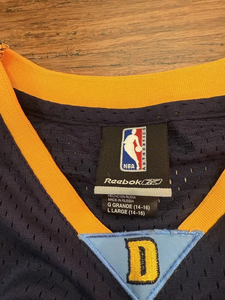 Reebok Denver Nuggets Carmelo Anthony jersey Size L - Image 3 of 4