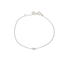 Auténtico CARTIER Damour Pulsera PGI Au750 Oro Blanco Pulsera Plata WS27835