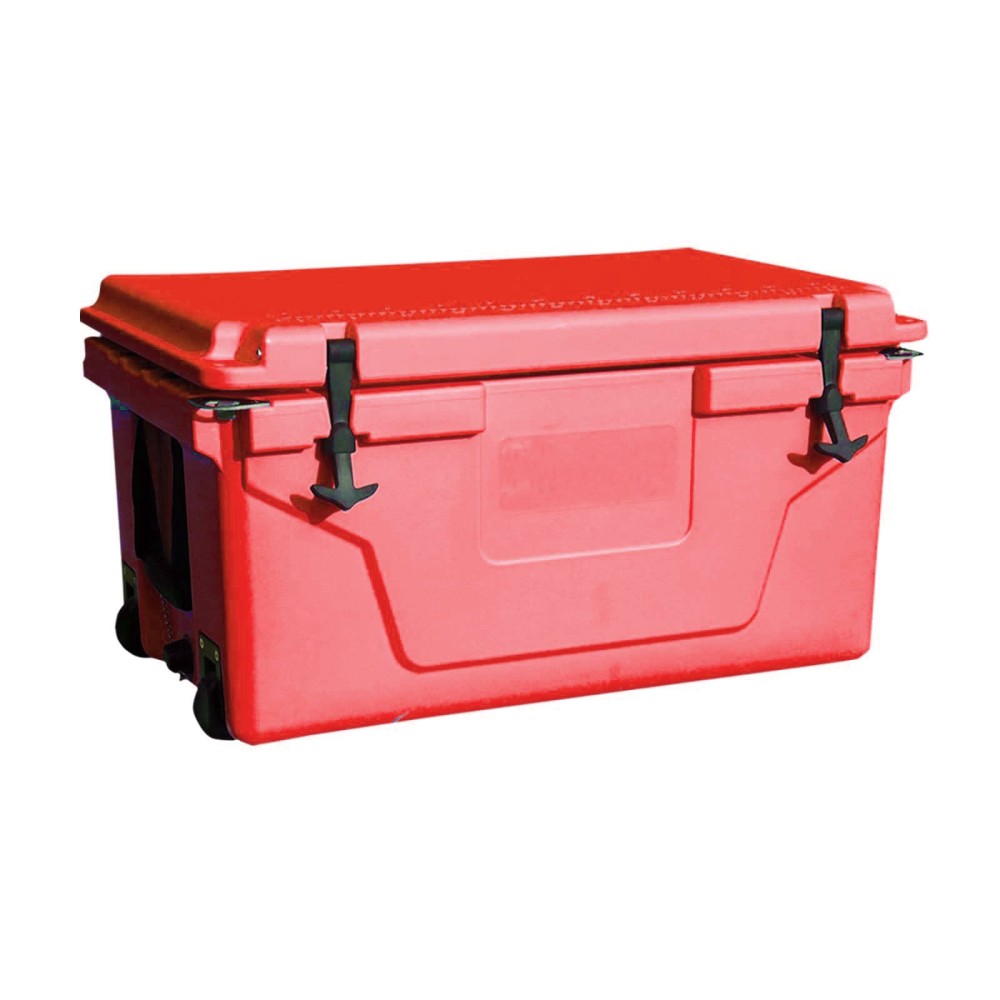 - 5 Day Ice Life, Red Outdoor Camping Cooler Box