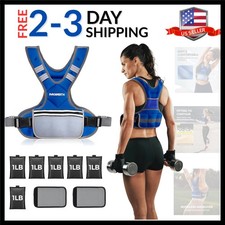 Adjustable Weight Vest 4-10lbs / 11-20lbs / 20-32lbs X-Shape Weighted Vest fo...