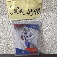 2020 Panini Chronicles Clear Vision Rookie Gabriel Davis Buffalo Bills CV-26 RC