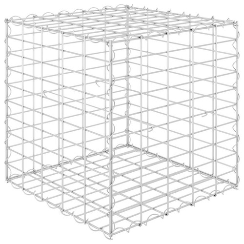 Cube Gabion Raised Bed Retaining Wall Outdoor Stone Basket Steel Wire vidaXL - Picture 3 of 28