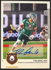 2025 PREMIER LACROSSE LEAGUE PLL TD IERLAN SP AUTO #71 CALIFORNIA REDWOODS!