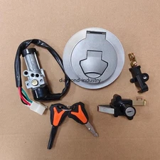 Full Set Locks Ignition Switch Fuel Tank Cap For Lifan KPR200 KPR150 150-10S////