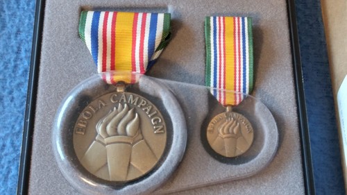 U.S.MILITARY EBOLA CAMPAIGN 4 PC. MEDAILLEN SET - NEU - Bild 3 von 8