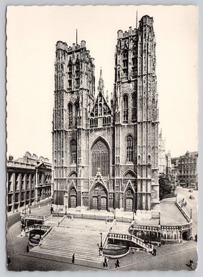 um 37992 St. Gudula Kirche Brüssel Belgien Postkarte