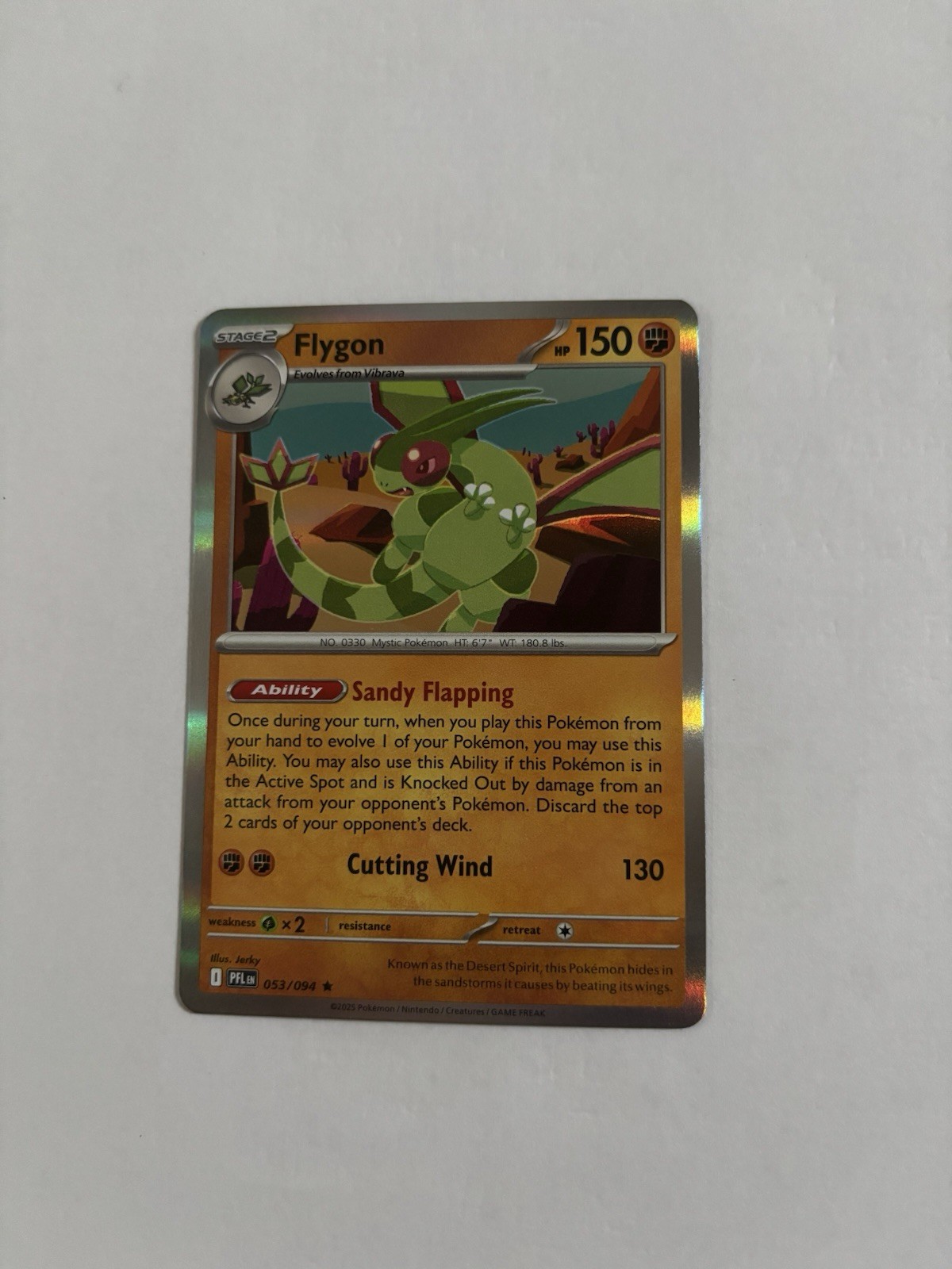 Flygon 053/094 Phantasmal Flames Holo Pokémon TCG M/NM