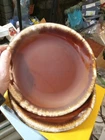 Lot of4 Hull Pottery Brown Drip Glaze 10.5" Dinner Plates VTG Oven Proof USA EB2