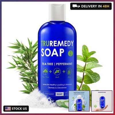 Truremedy Naturals 12 oz Tea Tree Oil Body Wash - Invigorating Tea Tree Soap wit