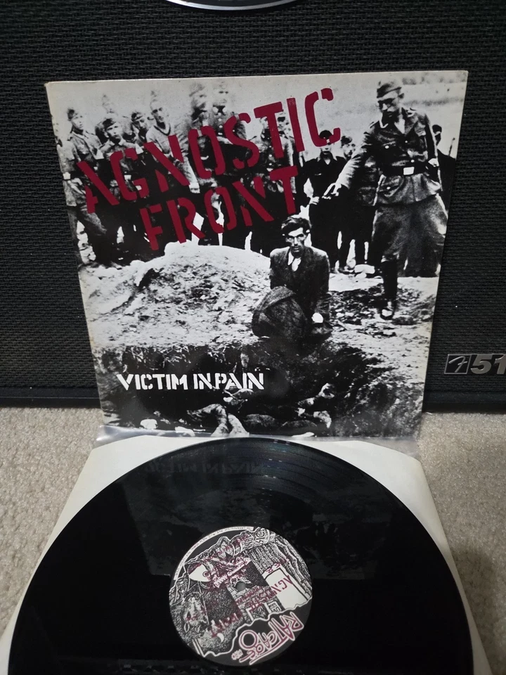 Agnostic Front Victim In Pain Lp Vinyl 1985 OG Early Press Gatefold VG+/EX Wax - Image 2 of 4