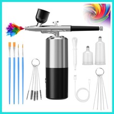 Airbrush Sets Air Brush Kit With Air Compressor Nail Paint Wireless Air Brush...