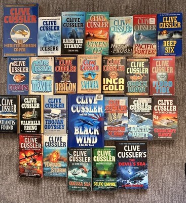 Clive Cussler DIRK PITT Complete Series Lot of 26 (#1-26) Set Mixed Lot Books