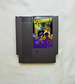 Solomon&rsquo;s Key NES Nintendo Game Cartridge & Sleeve  Authentic Tested Working
