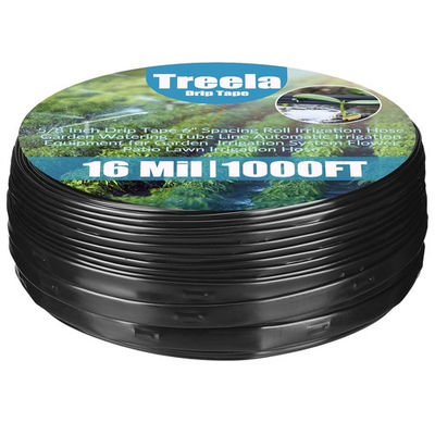 #ad #ad 1000ft 5 8 inch Drip Tape Irrigation Hose 16 Mil 6quot; Spacing Garden Roll $98.78