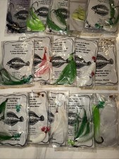5 Pack Anti-Skate Fluke Rigs Hi-lo Mustad Hooks With Teasers Hand Tied
