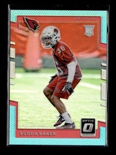 Budda Baker RC: 2017 Donruss Optic Aqua Rookie Card /299 #149. rookie card picture