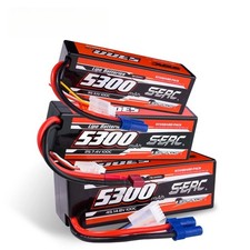 Lipo Battery 5300mAh 2S 4S 7.4V 11.1V 14.8V EC5 Plug 100C for RC Car Plane Truck