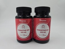 Image of 120 Caps Coenzyme Q10 200mg High Strength Natural Antioxidant, (2 x 60)