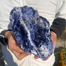 3.3LB   Natural Blue Sodalite Rock  Gemstone Rough Mineral Specimen HEALING