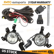 Bumper Fog Lights Lamp Left+Right w/Bezel+Switch For 2007-2009 Honda CRV CR-V