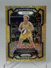 2024 WNBA MONOPOLY PRIZM #57 LAYSHIA CLARENDON GOLD MILLIONAIRE SHIMMER /500