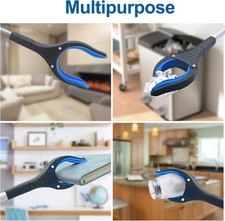 109CM Long Reach Grabber Reacher Litter Picker Helping Hand Held Pick Up Tool UK