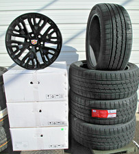 20" New Cadillac Escalade Factory Style Gloss Black 4 Wheels With Tires 5906