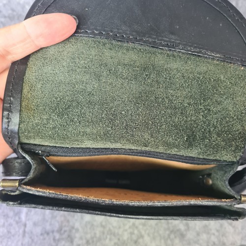 I Medici Firenze Cross Body Saddle Bag 100% Genuine Thick Leather Made In Italy - Foto 10 di 17