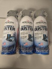 American Aerosol Compressed Gas Electronics Duster, 10 Ounce Pack of 3