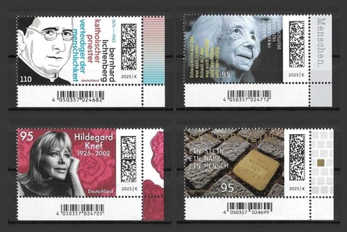 Bund Mi.n° 3938-3941** (2025) MNH/Nouvelles éditions décembre (sélection) - Photo 5/5