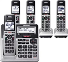 Panasonic - KX-TGF975S Link2Cell DECT 6.0 Expandable Cordless Phone System wi...