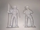 Louis Marx 1970's 6 Inch  Astronaut Figures Flag and Camera