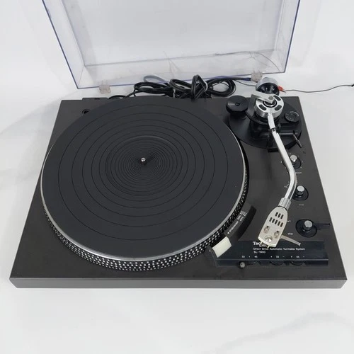 Technics SL-1900 Direct Drive Auto Turntable Tested No Hinges