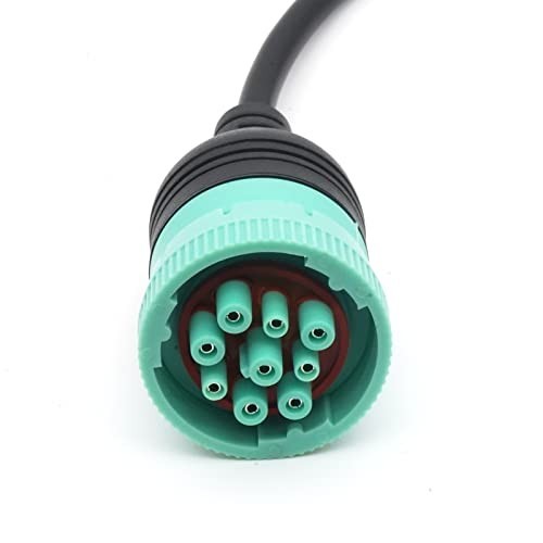 9 Pin J1939 to 16 Pin OBD2 Adapter Cable for Heavy Duty Trucks & Commercial Vehi - Foto 4 di 4