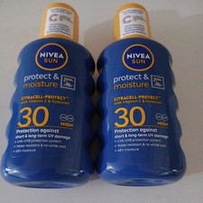 2 x NIVEA SUN | Protect & Moisture Sun Spray SPF30 | Water Resistant | 200ml