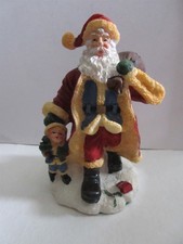 Santa Claus Christmas Polystone 5.5-Inch 14-CM Figure Presents 856152 Vintage