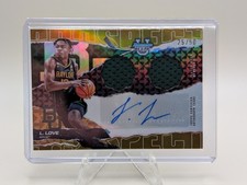 LANGSTON LOVE 2024-25 BOWMAN U BEST DUAL PATCH GOLD AUTO /50