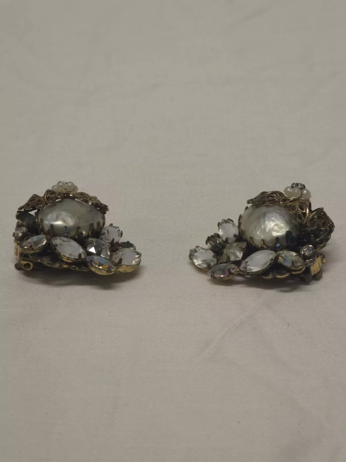 Attributed Early Miriam Haskell Earrings – Unsign… - image 7