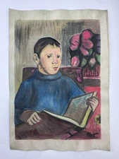 Fernando Botero COA Art Painting Original Drawing Vintage Paper Signed