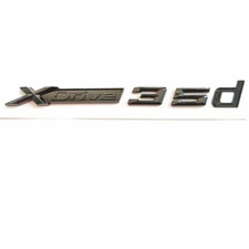 For XDrive 35d Car Emblem Sticker Glossy Black M Sport Side Trunk Badge