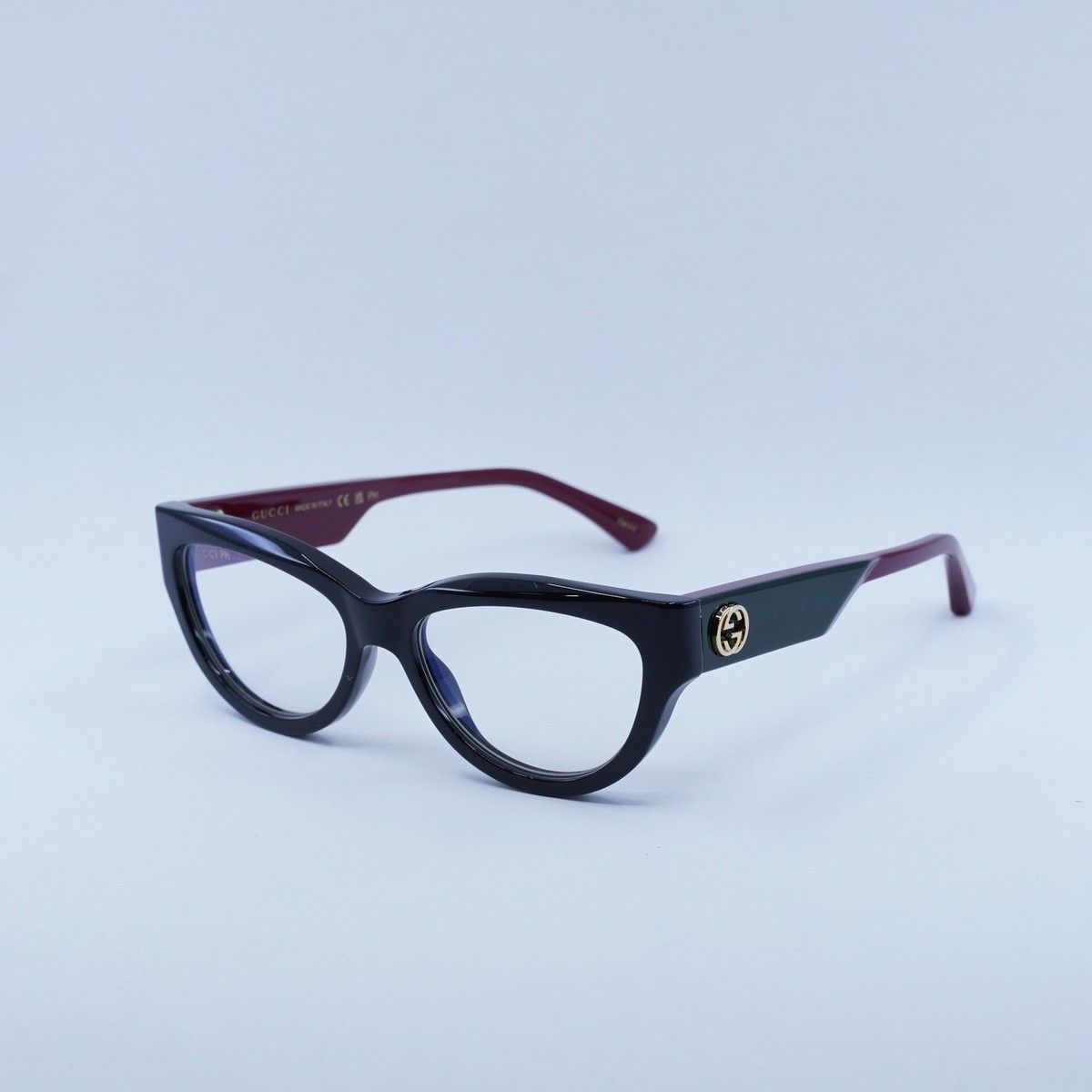 Gucci Black and Clear Sunglasses Gucci GG1671S 005 53 Sunglasses | Bassol Optic United States main image 4