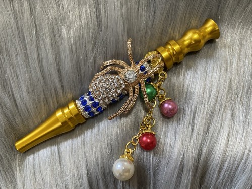 Luxury Spider Hookah/Blunt Tip - Bedazzled & Boujee (Gold)