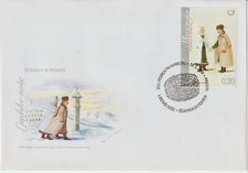 Déguisements nationaux Slovénie FDC 2008 - Masques - Fleurs - Noël - Étoile - Bébé