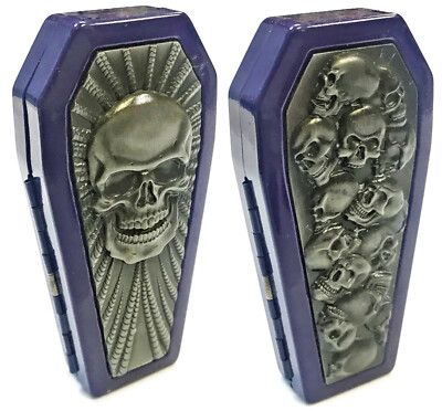 eclipse cigarette cases Eclipse Assorted Purple Coffin Shaped Crushproof Metal Cigarette Case,  100s, #-P