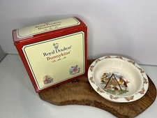 Royal Doulton Bunnykins Bowl Porcelain 90’s Vintage MINT In Box Swing RARE 1994