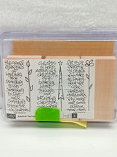Stampin' Up Sidekick Sayings Stamp Set Wood Mounted