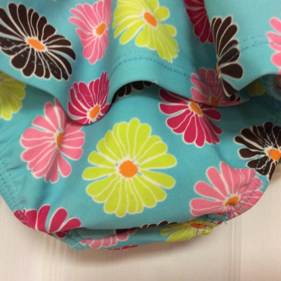 Traje de baño One Step Ahead bebé niña talla 18 meses UPF 50 azul multicolor 81 Foto 3 de 4