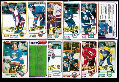 1981-82 TOPPS NHL HOCKEY CARD 1-132 EAST WEST & MINI WAX PACK SEE LIST