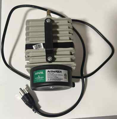 Hydrofarm Active Aqua Gray 60W Commercial Air Pump 70L Minimum Local Pickup