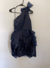 WHITE BY VERA WANG One Shoulder Cocktail Party Dress Size 6